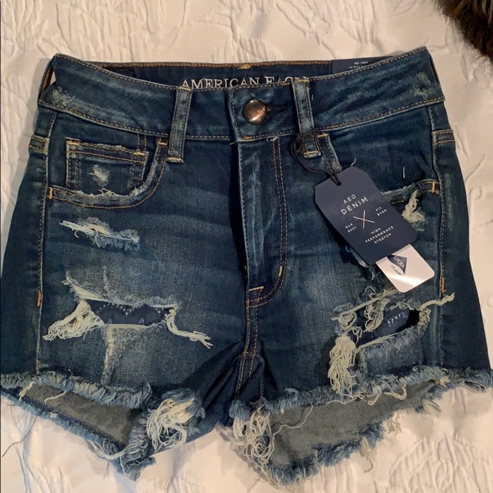 American Eagle hi-rise shorts